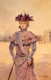 Elegant Place de la Concorde painting - Louise Abbema — artwork view