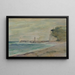 a beach landscape in Fécamp - Louise Abbema — framed artwork on a wall