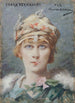Portrait painting of Sarah Bernhardt 1844-1923 in the role of Adrienne Lecouvreur - Louise Abbema — artwork view