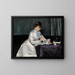 Portrait of René Delmas de Pont-Jest - Louise Abbema — framed artwork on a wall