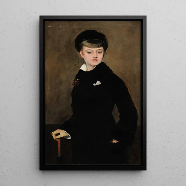René Delmas - Louise Abbema — framed artwork on a wall