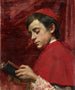 Boy Chorister Reading - Louise Amans — artwork view