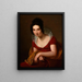 Portrait of an Anonymous Woman - Louise Marie Jeanne Hersent — framed artwork on a wall