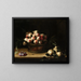 Peach basket with quinces and plums - Louise Moillon — framed artwork on a wall