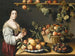 Nature morte avec des fruits et une jeune femme - Louise Moillon — artwork view