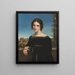 Portrait of Fanny Caspers - Louise Seidler — framed artwork on a wall