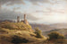 Mountain Landscape with a Ruin - Louwrens Hanedoes — artwork view