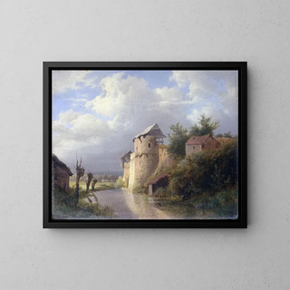 The old fortress - Louwrens Hanedoes — framed artwork on a wall