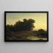 Sunset View in the Woods - Louwrens Hanedoes — framed artwork on a wall
