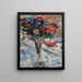 Asters dans un verre calice - Lovis Corinth — framed artwork on a wall