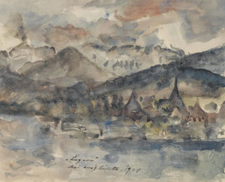 View of Lucerne - Lovis Corinth — artwork view