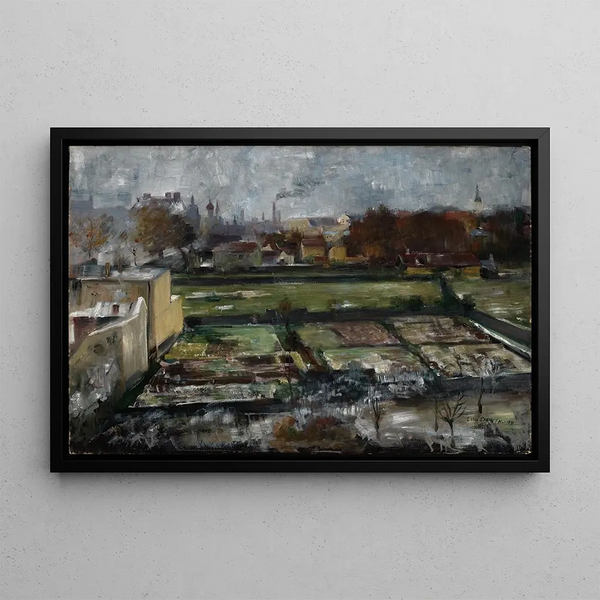View from the Munich Studio - Lovis Corinth — framed artwork on a wall