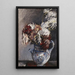 Chrysanthemums in the Pitcher - Lovis Corinth — framed artwork on a wall