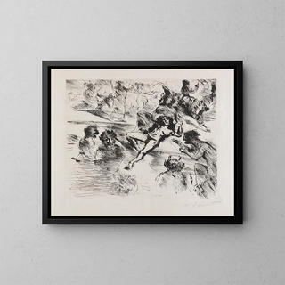 A Vision - Lovis Corinth — framed artwork on a wall