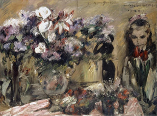 Flowers and Girl Wilhelmine - Lovis Corinth — artwork view
