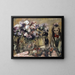 Flowers and Girl Wilhelmine - Lovis Corinth — framed artwork on a wall