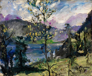 Landscape at Walchensee - Lovis Corinth — artwork view