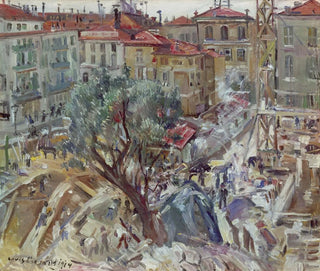 New building painting in Monte-Carlo - Lovis Corinth — artwork view