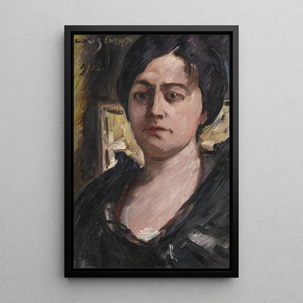 Portrait of Charlotte Corinth - Lovis Corinth — framed artwork on a wall