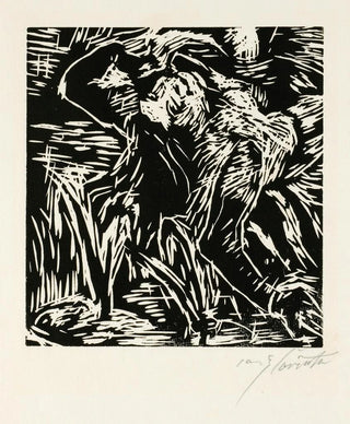 Lovis Corinth - Rckwrts gebeugter weiblicher Akt.webp