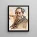 Self-portrait - Lovis Corinth — framed artwork on a wall