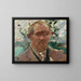 Self-portrait at Walchensee - Lovis Corinth — framed artwork on a wall