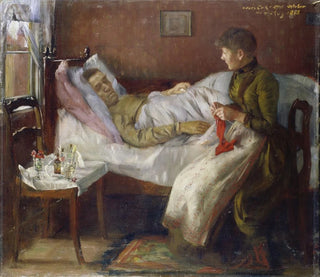 the artist's father on his sickbed - Lovis Corinth — artwork view