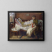 the artist's father on his sickbed - Lovis Corinth — framed artwork on a wall