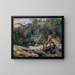 Tyrolean landscape painting with bridge - Lovis Corinth — framed artwork on a wall