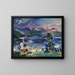 Lake Walchensee at Moonrise - Lovis Corinth — framed artwork on a wall