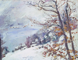 Winter Walchensee painting - Lovis Corinth — artwork view