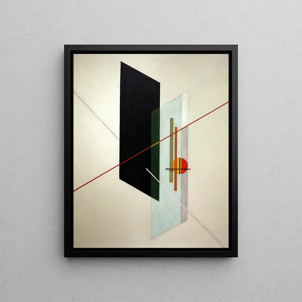 Le IX - László Moholy-Nagy — framed artwork on a wall