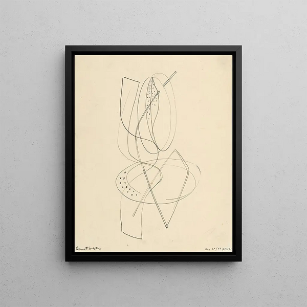 Sculpture de Bennett - László Moholy-Nagy — framed artwork on a wall