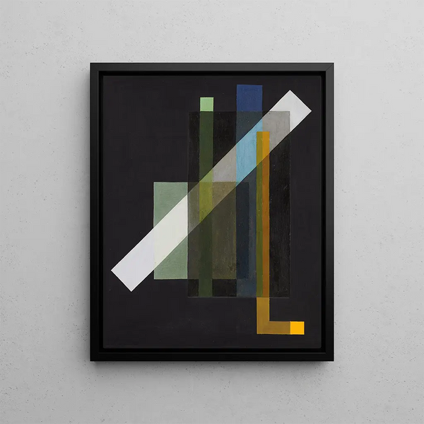 Construction - László Moholy-Nagy — framed artwork on a wall