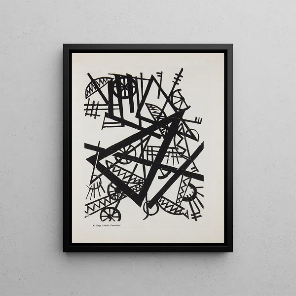 Fametszet - László Moholy-Nagy — framed artwork on a wall