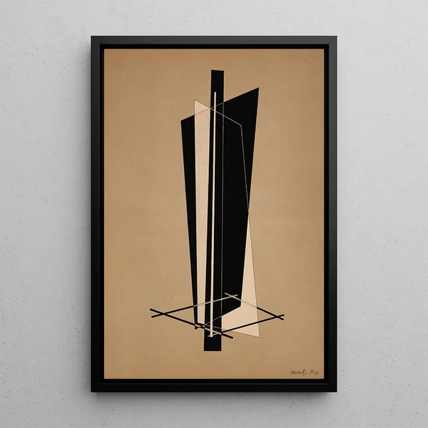 Construction VI - László Moholy-Nagy — framed artwork on a wall