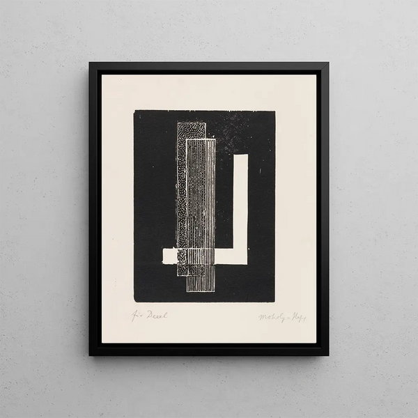 Untitled Painting - László Moholy-Nagy — framed artwork on a wall