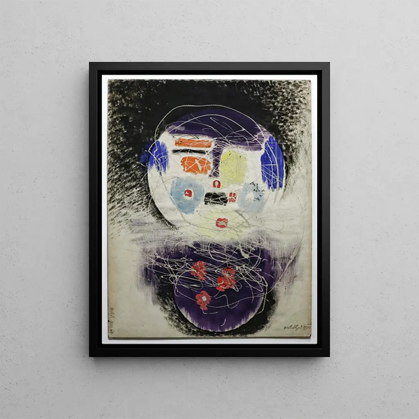 Construction spatiale - László Moholy-Nagy — framed artwork on a wall