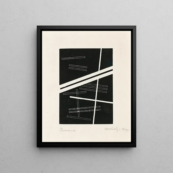 Untitled Composition - László Moholy-Nagy — framed artwork on a wall