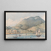 View of Hobart, Tasmania - Lt Gen Charles Emilius Gold — framed artwork on a wall