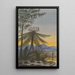 Vue near Auckland Evening Trees and Ferns - Lt Gen Charles Emilius Gold — framed artwork on a wall