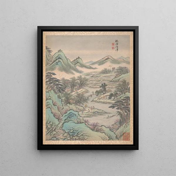 Eight Landscapes Pl1 - Lu Han — framed artwork on a wall