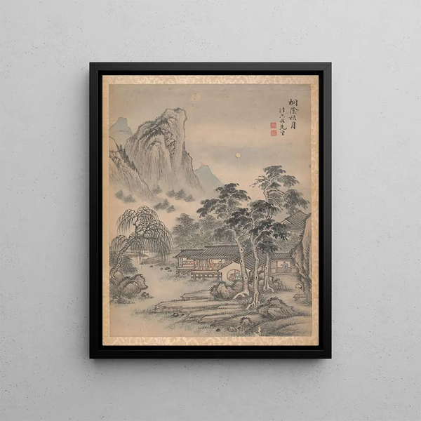 Eight Landscapes Pl2 - Lu Han — framed artwork on a wall