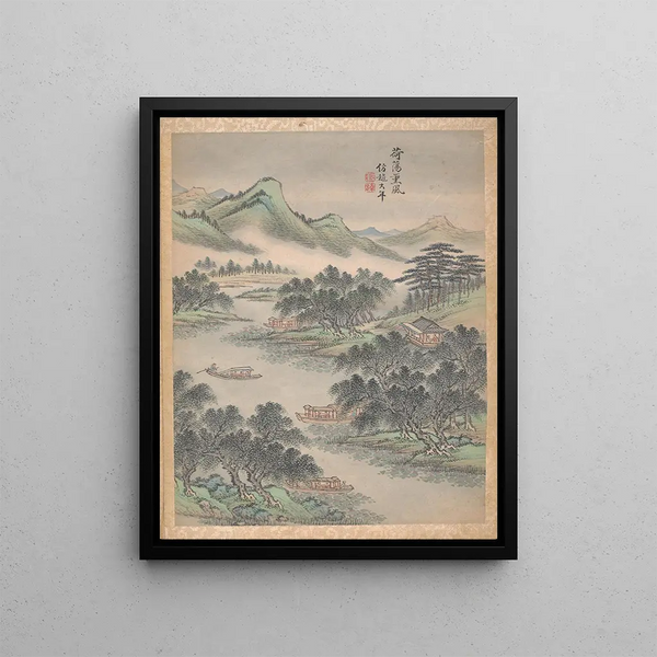 Eight Landscapes Pl3 - Lu Han — framed artwork on a wall
