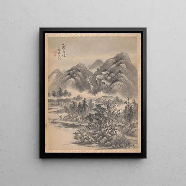Eight Landscapes Pl7 - Lu Han — framed artwork on a wall
