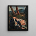 The Banjo Player - Luc-Albert Moreau — framed artwork on a wall