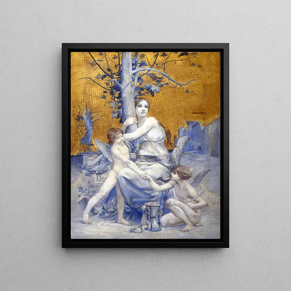 Allegory of Time - Luc-Olivier Merson — framed artwork on a wall