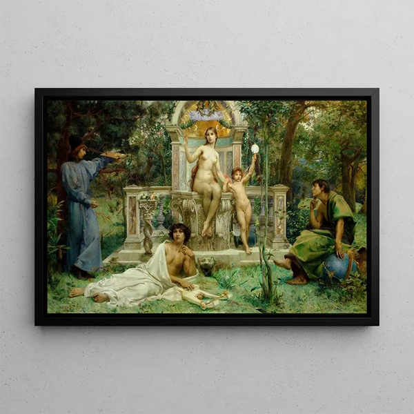 La Vérité - Luc-Olivier Merson — framed artwork on a wall