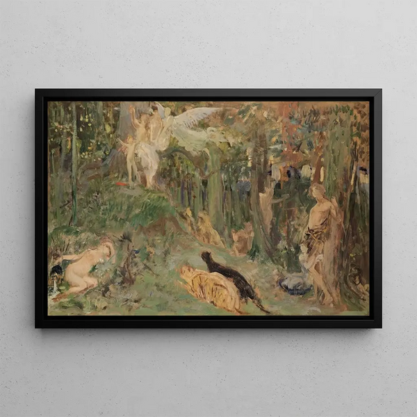 La Poésie dans l'Antiquité - Luc-Olivier Merson — framed artwork on a wall