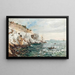 La corniche du Pont de la Fausse Monnaie Marseille - Luc Raphael Ponson — framed artwork on a wall
